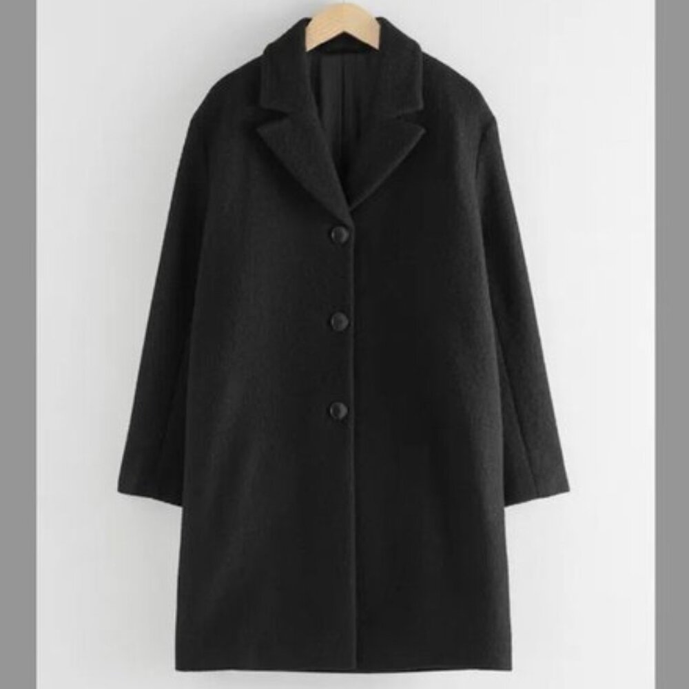 & other stories 100% Wool Bouclé Coat